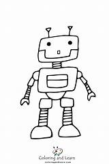 Robot Coloring Pages FREE 2025  And Learn sketch template