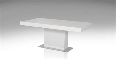 Durham Modern White Lacquer Extendable Dining Table