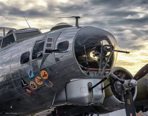 B17 Nose Chin Gunner Photograph by Glenn Thompson - Fine Art America