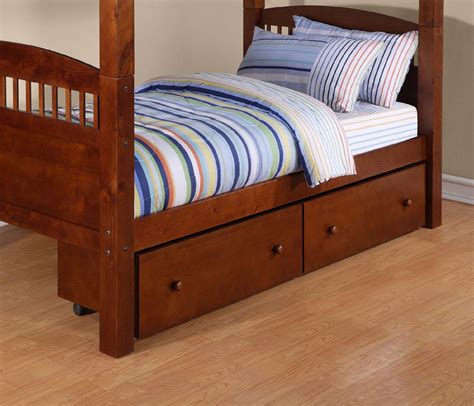 Dorel Walnut 2 Pack Underbed Storage Drawers