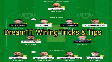 Dream11 Wining Tricks & Tips!! Dream11 Kaise जीते।#dream #fantasy - YouTube