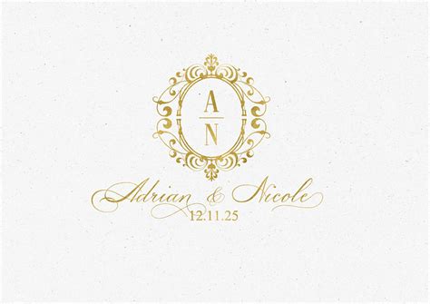 Classic Gold Wedding Logo Template by weddinglinvit on Dribbble