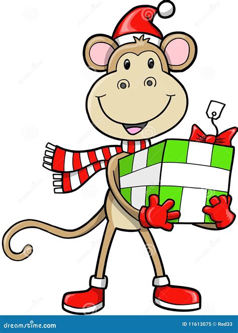 Christmas Holiday Monkey Royalty Free Stock Photo - Image: 11613075