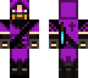 Purple oni mask | Minecraft Skin