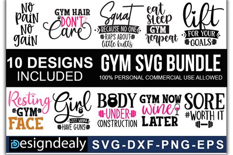 Gym Quotes Bundle Graphic by Buysvgbundles · Creative Fabrica