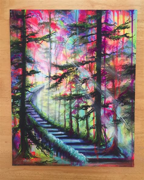 “At Long Last” 16x20” by Joni Young #forestart #path #staircase # ...