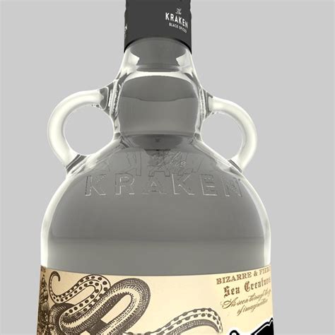 3D model bottle kraken rum - TurboSquid 1488081