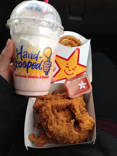 chicken tenders from Hardee's! bombed food! ;( | Food, Ice cream shake ...