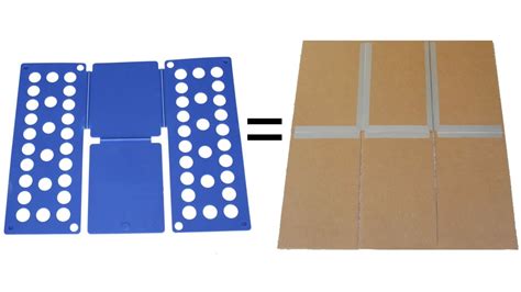 Shirt Folding Board Made from Cardboard and Duct Tape - YouTube