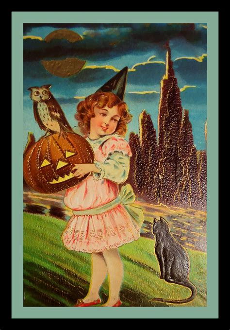 Vintage Halloween Poster Free Stock Photo - Public Domain Pictures