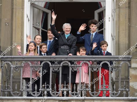 Queen Margrethe Ii Her Grandchildren Editorial Stock Photo - Stock ...