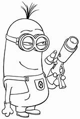 Despicable Me Minion Coloring Pages  sketch template