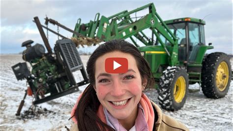 Laura Farms -- Snowy Diesel Engine Recovery -Winter in Nebraska ...