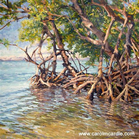 Mangrove Paintings | Beach art painting, Landscape paintings, Landscape art