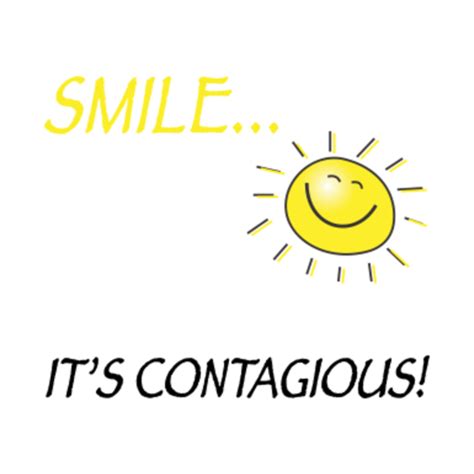 Smile...It's Contagious! - Inspriational Quote - Baseball T-Shirt ...