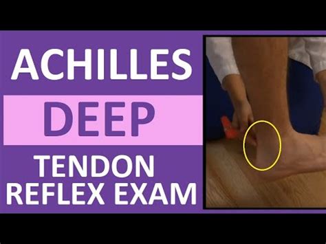 Achilles Heel Deep Tendon Reflex Test | Nursing Head to Toe Assessment ...