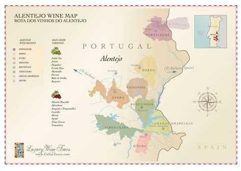 Alentejo Wine Regions Map » Cellar Tours