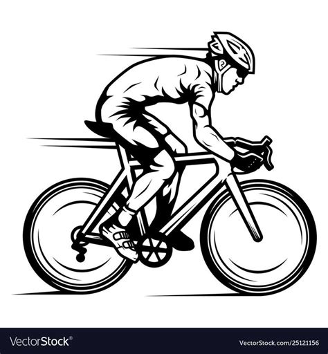 Professional Cyclist Riding a Road Bike in a Bike Race in Black and White. Download a Free ...