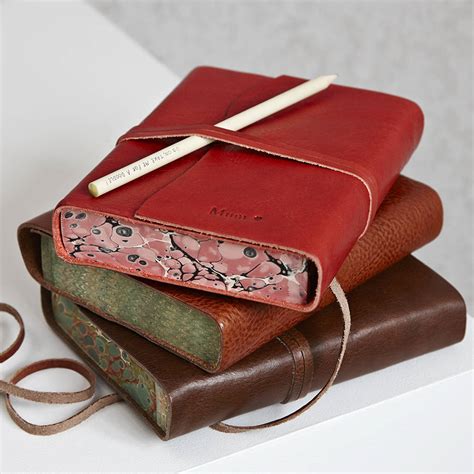 mum's leather journal by life of riley | notonthehighstreet.com