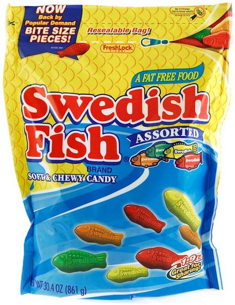 Swedish Fish Assorted Classic Candy 30.4 oz. Bag | Swedish fish, Chewy ...