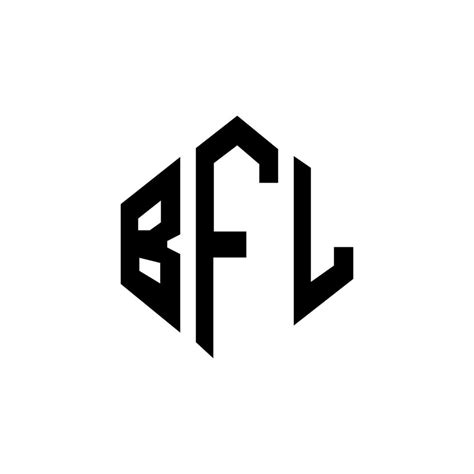 BFL letter logo design with polygon shape. BFL polygon and cube shape ...