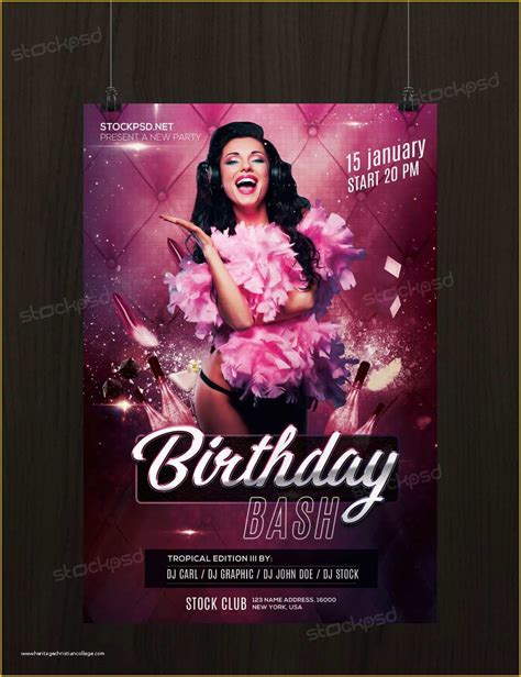 Concept Photoshop Birthday Card Template Free | My XXX Hot Girl