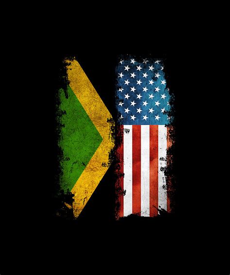 Jamaican American Flag Digital Art by Eboni Dabila - Fine Art America