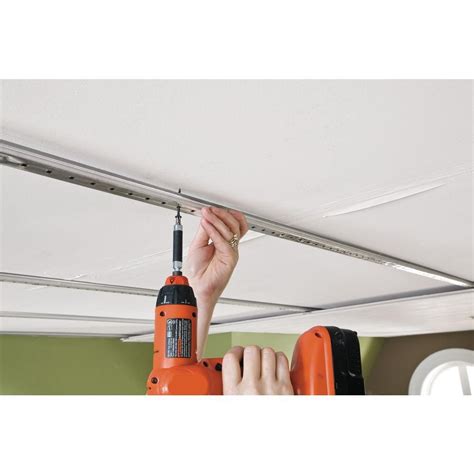 Armstrong CEILINGS Easy Up 8 ft. Surface Mount Ceiling Tracks ( 20-Pack ) 1190 - The Home Depot ...