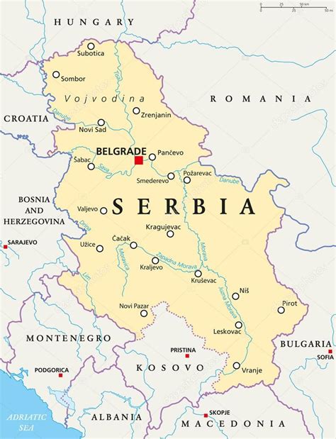 Mapa De Serbia