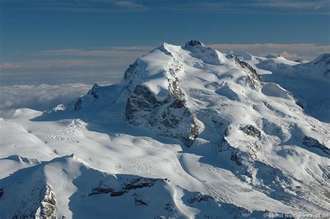 Dufourspitze / Aerial Photos Alps Valais / Aerial Pictures / Photos ...