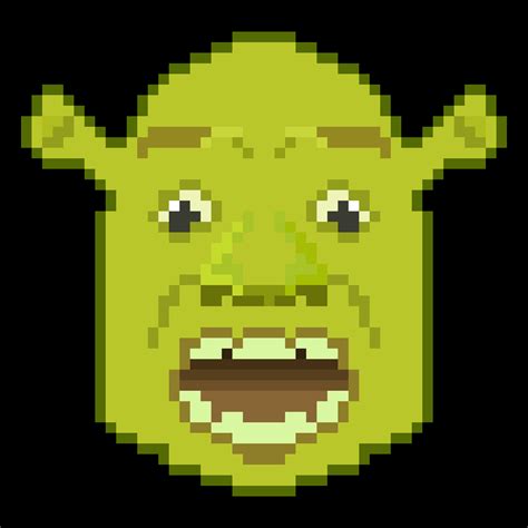 Shrek. [OC][NEWBIE][CC] : r/PixelArt