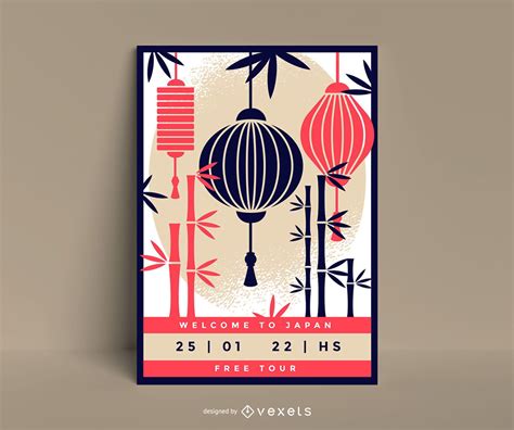 Japan Poster Template Vector Download