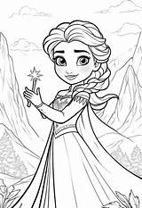 Free Printable Elsa Coloring Page – Color My Pages sketch template