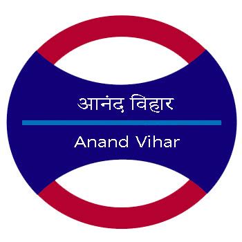 Anand Vihar ISBT Metro Station Route Map - Delhi Metro - YoMetro