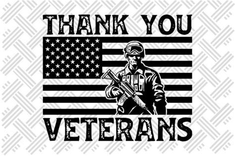 Thank You Veterans Graphic by graphixee · Creative Fabrica