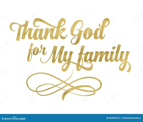 Thank God For My Family Stock Photography | CartoonDealer.com #82206272