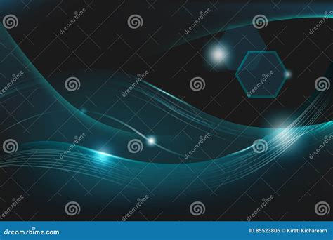 Abstract Dark Blue Line Background Vector Stock Illustration - Illustration of modern, concept ...