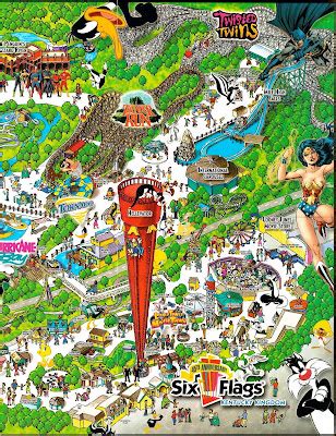 NewsPlusNotes: Six Flags Kentucky Kingdom 2006 Park Map