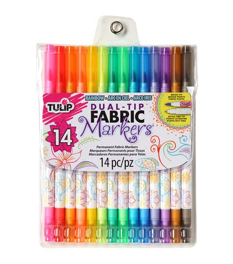 Fabric Markers Permanent Art Markers 24 SET Premium Quality Fine Tip ...