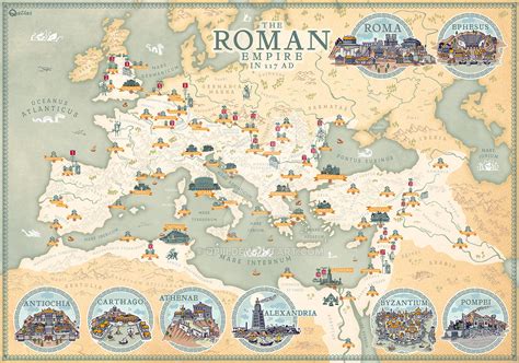 Roma Empire map from 117 AD in fantasy style with by qpiii on DeviantArt