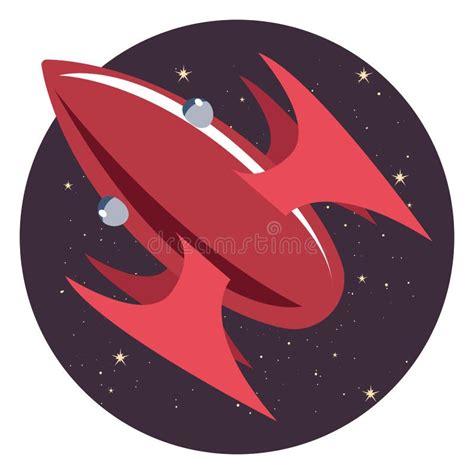 Rocket spaceship space stock illustration. Illustration of galaxy - 145962428