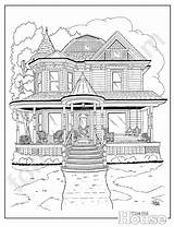 This Old House Coloring Sheet Printable Pdf Download sketch template
