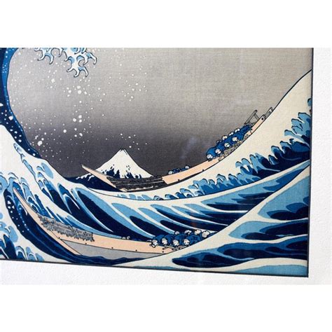 The Great Wave Woodblock Print After Katsushika Hokusai | Chairish