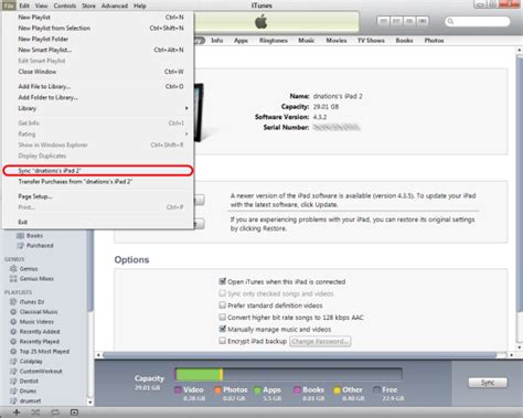 How to Sync an iPad With iTunes