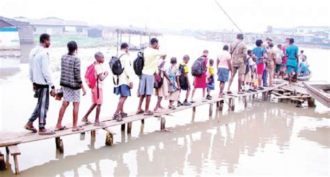 Collapsed bridge making life unbearable, Lagos community laments