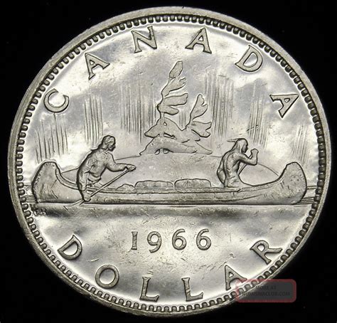 1966 Canadian Silver Dollar. 600 Actual Silver Weight As Pictured S&h H553