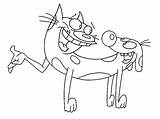 Catdog Outline Coloring Pages  Best Place To Color Cartoon coloring sketch template