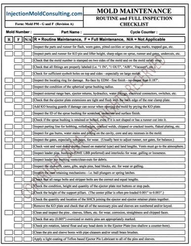 Injection Molding Process Sheet Template - prntbl.concejomunicipaldechinu.gov.co