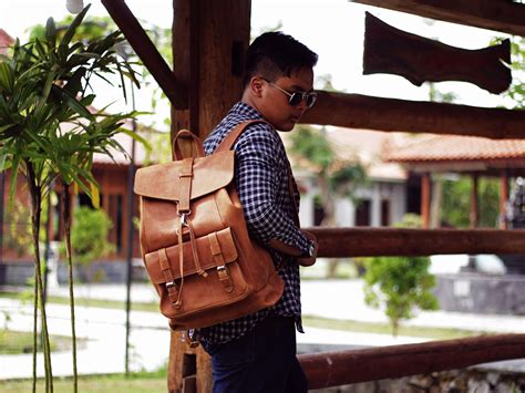 Marcello Backpack Leather | Genuine leather men's backpack | Inaexport