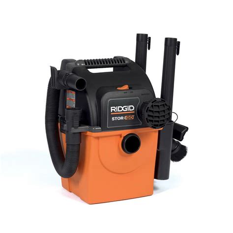 RIDGID Vacuum Wet Dry Shop Vac Portable Wall Mountable Accessories 5 Gal 5.0 HP | eBay